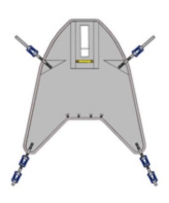 Picture of Disposable High Easy Slings - Clip Fixings (for Arjo Hoist) - MEDIUM