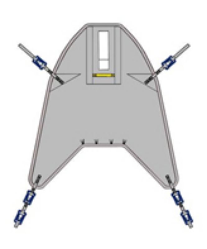 Picture of Disposable High Easy Slings - Clip Fixings (for Arjo Hoist) - LARGE