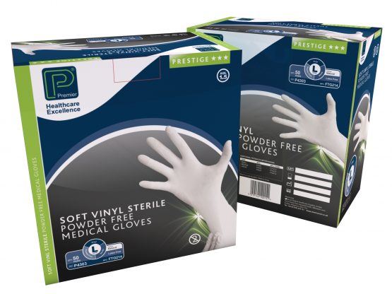 Picture of Sterile Vinyl Powder Free Gloves Small (50 Pairs)