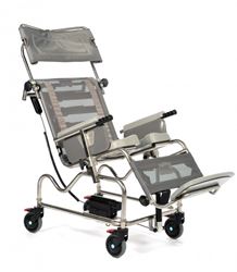 Picture of Tilt-In-Space Shower Chair - ELECTRIC (18" Seat Width, Horseshoe Seat & Full Footrest)