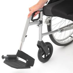  19" Phantom Silver Wheelchair - Self-Propel 