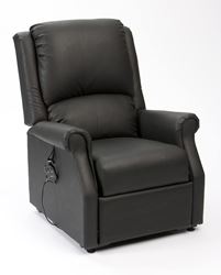 Picture of Chicago Riser Recliner (Single Handset) - Black AM-PVC