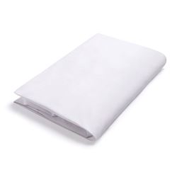 Flat Sheet, Poly/Cotton, White Single