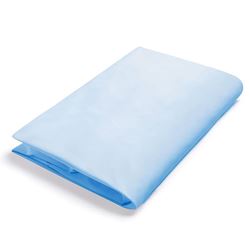 Flat Sheet, Poly/Cotton, Blue Single
