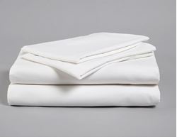 Picture of FR Single Fitted Sheet - Polyester - White