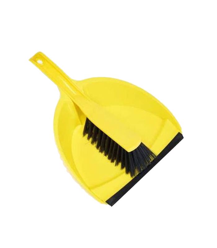 Picture of Dust Pan and Stiff Brush Set - YELLOW