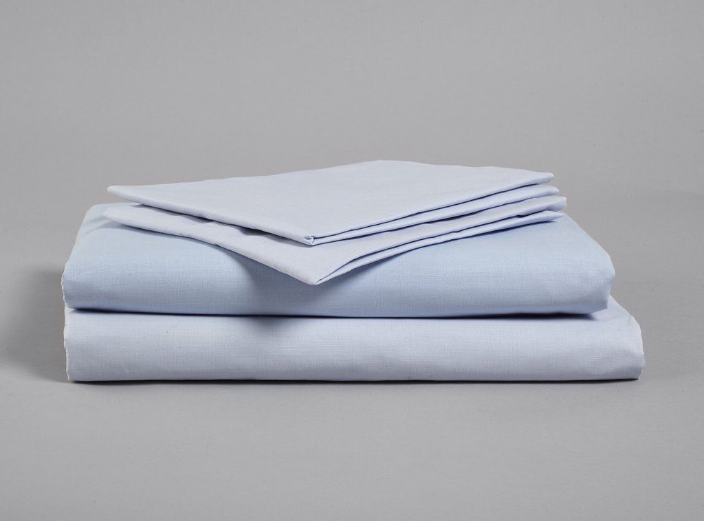 Picture of Flat Sheet, Poly/Cotton, Blue Single