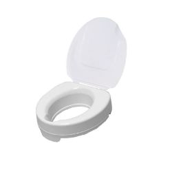 4" Raised Toilet Seat with Lid 