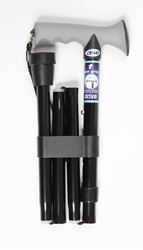 Picture of Folding Walking Stick with Gel Grip Handle - Black Plain