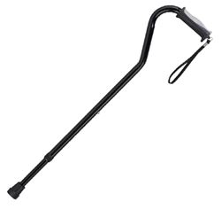 Picture of Swan Neck Walking Stick with Soft Grip - Black