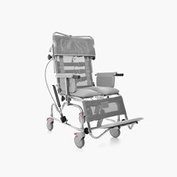 Picture of Tilt-In-Space Shower Chair - MANUAL (18" Seat Width, Horseshoe Seat & Full Footrest)