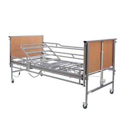 Picture of Casa Elite Home Care Bed Standard in Beech with Dipped Metal Side Rail Kit - Silver