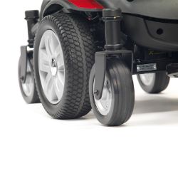 Titan AXS Mid-Wheel Powerchair - Red/Blue