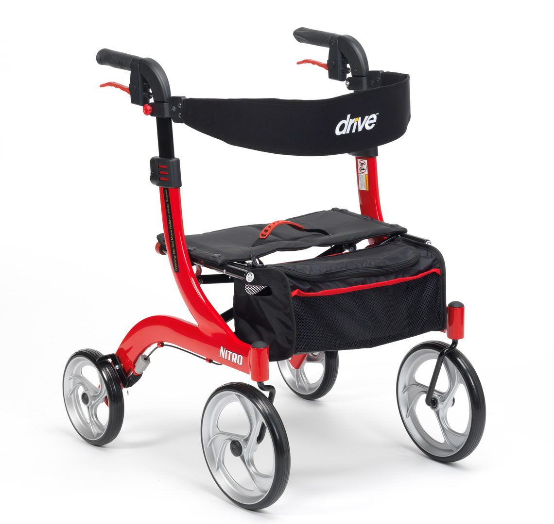  Nitro Mini Rollator in Red