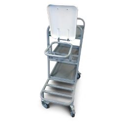 Bed Changing Trolley with Removable Shelves & Lid