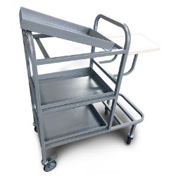 Bed Changing Trolley with Removable Shelves & Lid