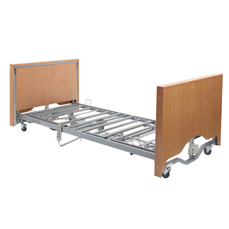 Picture of Casa Elite Care Home Bed (Covered End) Low in Beech - without side rails