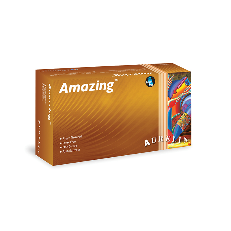 Picture of [92889] Amazing Aurelia Purple NITRILE PF Gloves / EXTRA LARGE (270)