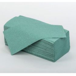 1-Ply Green Interfold Hand Towels (3600 Sheets)
