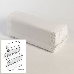 Picture of 2-ply White Interfold (V-Fold) Hand Towel (3200) [IFW2]