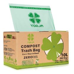 Yojra 10L Biodegradable Compost Caddy Liners (200 Bags) 