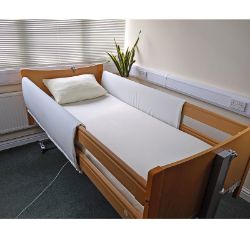 Standard Length Profiling Bed Rail Bumpers - White (87cm x 137cm) [PAIR]