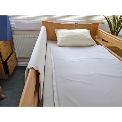 Standard Length Profiling Bed Rail Bumpers - White (87cm x 137cm) [PAIR]