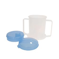 Adult Drinking Cup with 2 Handles & Lids