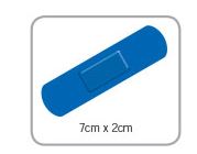 Picture of Blue Plaster Sterile Medium Strip 7cm x 2 cm (100) ** [543]