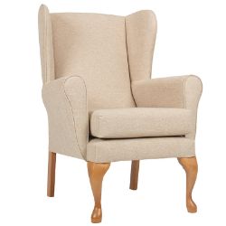Drive Queen Anne Fireside Chair - Oyster