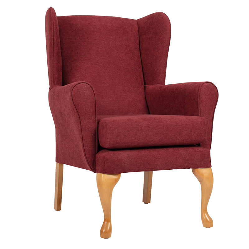 Picture of Drive Queen Anne Fireside Chair - Brick