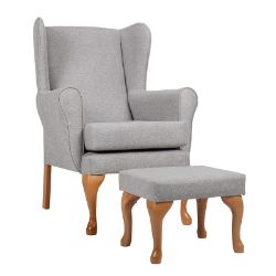 Drive Queen Anne Fireside Chair - Stone