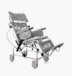Picture of Tilt-In-Space Shower Chair - MANUAL (18" Seat Width, Horseshoe Seat & Full Footrest)