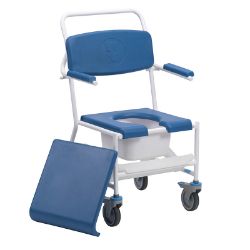 Uppingham Mobile Commode Shower Chair with Footrest **