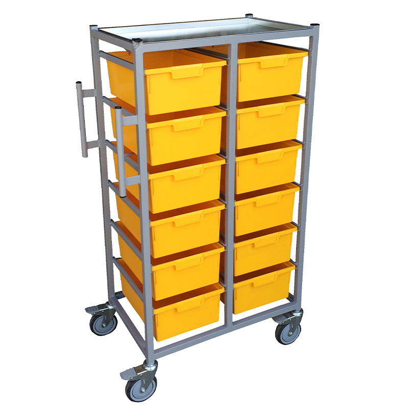 Picture of 12 Trays Karri-Cart (6 x 2) with Slide Out Hanging Rail