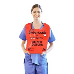 Picture of GV Health Disposable Drug Round Tabard - Red Polythene (250)