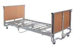 Picture of Casa Elite Home Care Bed Low in Beech - Without Side rails & Exposed Actuators