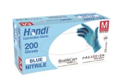 Picture of Handi  Blue NITRILE  PF Gloves / LARGE (200)