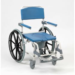 Aston Shower Commode Chair with 24" Wheels
