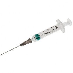 Picture of BD Emerald 2ml Leur Slip Syringe with 22g x 1.25"  Needle (100/pack)