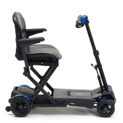  4-Wheel Auto Folding Scooter - Blue 