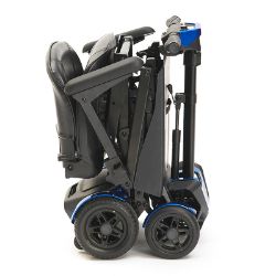  4-Wheel Auto Folding Scooter - Blue 