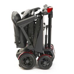 4-Wheel Auto Folding Scooter - Red