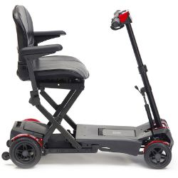 4-Wheel Auto Folding Scooter - Red