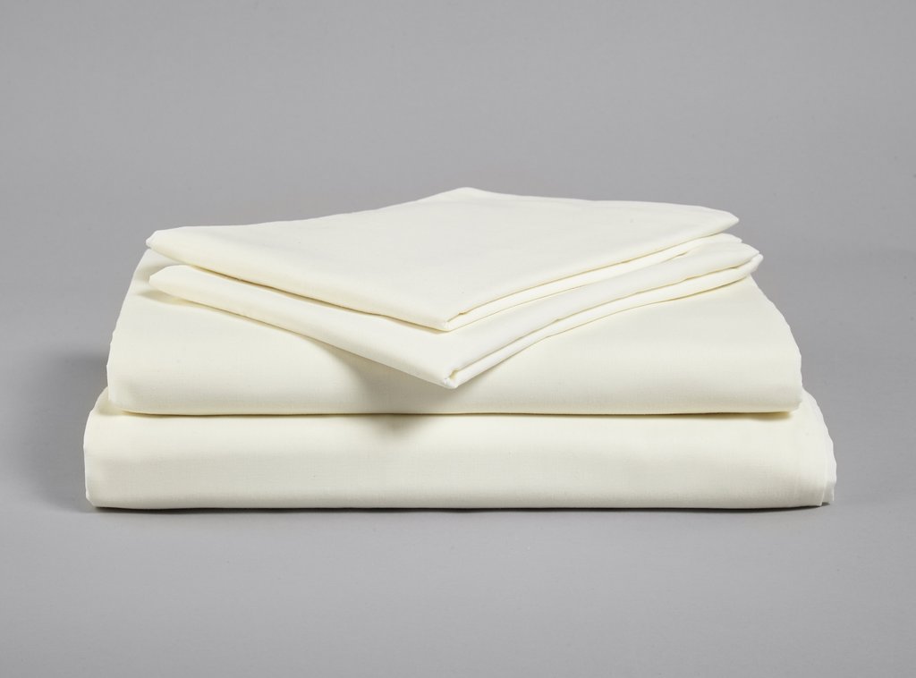 Picture of Flat Sheet, Poly/Cotton, Cream, Single