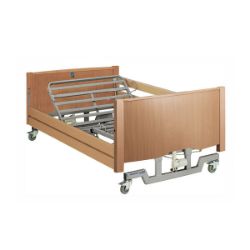 Picture of Bradshaw Wide Nursing Care Bed (Silver Frame) without Side Rails