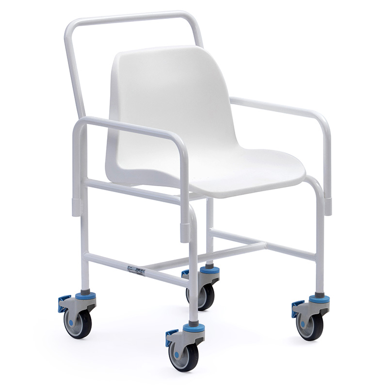 Picture of Hallaton Mobile Shower Chair (4 Brake Castors with Detachable Arms)