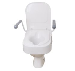 Picture of Raised Toilet Seat With Arms (Height Adjustable)
