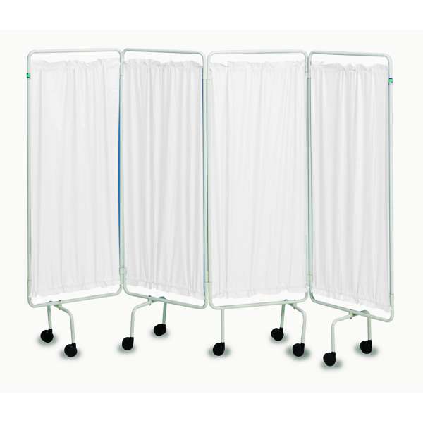 Picture of White Screen Frame with White Screen Curtains