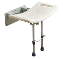 Picture of Wall Mounted Shower Seat with Legs